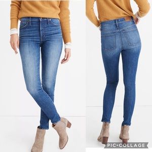 Madewell 9” mid rise skinny Jean Pendale wash size 30/10